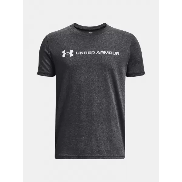  Fiú póló UNDER ARMOUR B LOGO WORDMARK SS 1380747-001 FEKETE 