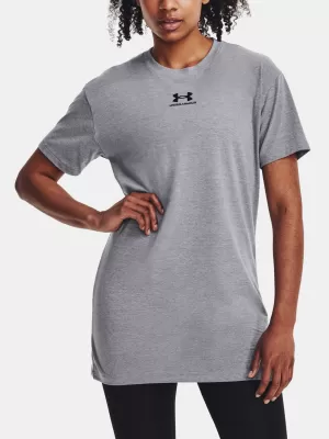 Női póló UNDER ARMOUR W EXTENDED SS NEW 1383429-035 SZÜRKE