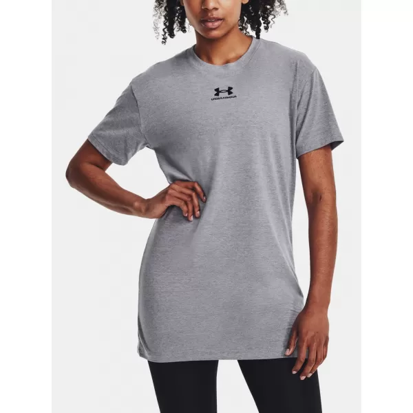  Női póló UNDER ARMOUR W EXTENDED SS NEW 1383429-035 SZÜRKE 