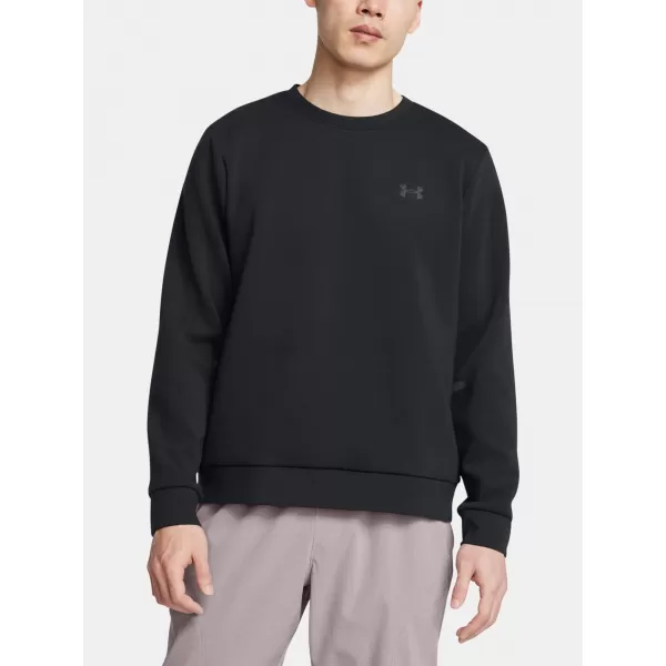  Férfi pulóver UNDER ARMOUR UNSTOPPABLE FLC CREW EU 1389351-001 FEKETE 