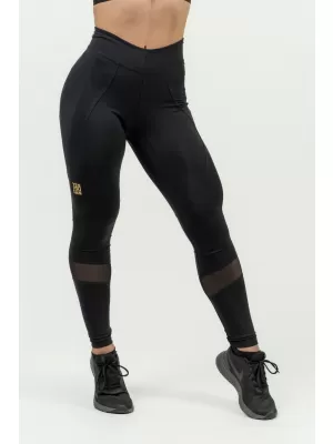 Női formáló push-up legging INTENSE szív alakú 843 BLACK/GOLD Nebbia