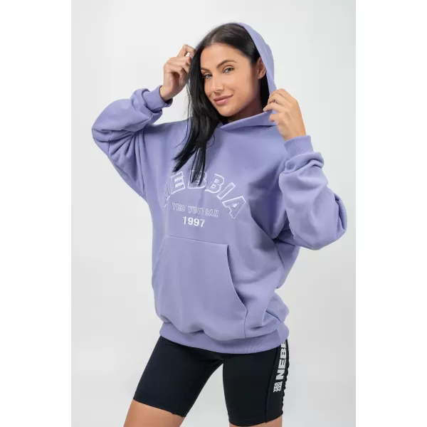  Oversize kapucnis GYM RAT 256 VILÁGLILA Nebbia 
