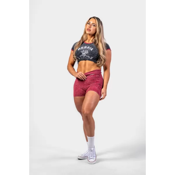  Lemosott Crop-Top-Póló GOLDEN AGE 782 BLACK Nebbia 