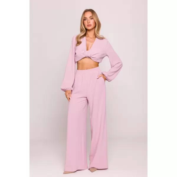  Női leggings MOE M862 KREPP RÓZSASZÍN 