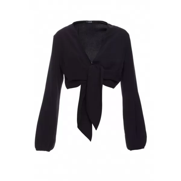  Női crop top MOE M861 FEKETE 