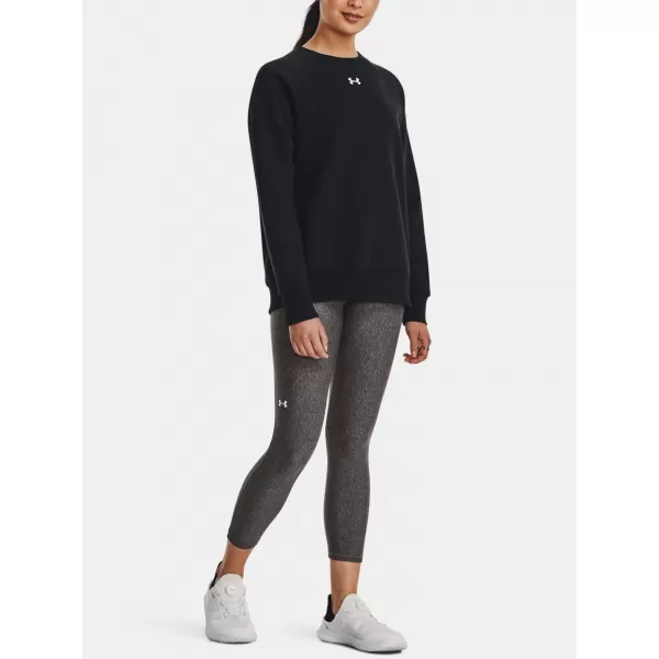  Női pulóver UNDER ARMOUR RIVAL FLEECE CREW 1379508-001 FEKETE 