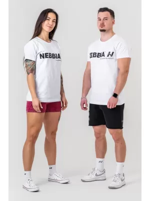 Póló GYM ESSENTIALS 380 WHITE Nebbia