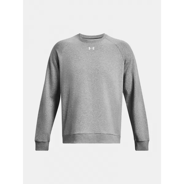  Férfi pulóver UNDER ARMOUR RIVAL FLEECE CREW 1379755-025 SZÜRKE 