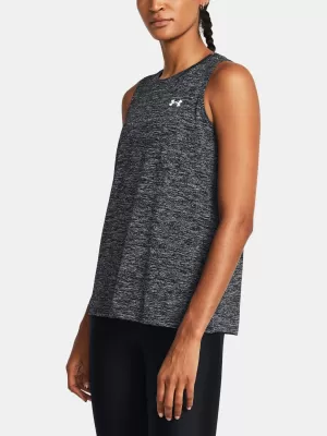 Női felső UNDER ARMOUR TECH TANK TWIST 1383656-001 FEKETE