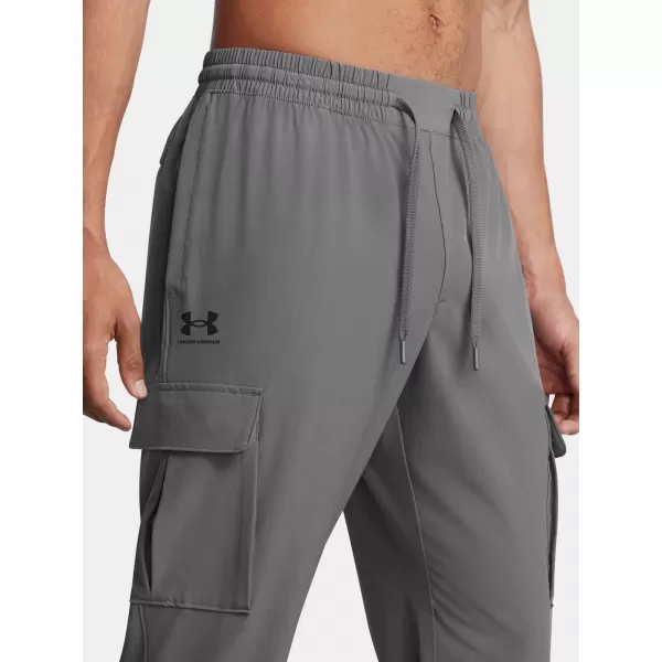  Férfi sportnadrág UNDER ARMOUR VIBE WOVEN CARGO PANTS 1386558-025 SZÜRKE 