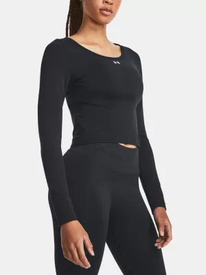Női póló UNDER ARMOUR TRAIN SEAMLESS LS 1379150-001 FEKETE