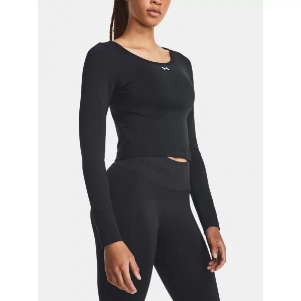  Női póló UNDER ARMOUR TRAIN SEAMLESS LS 1379150-001 FEKETE 
