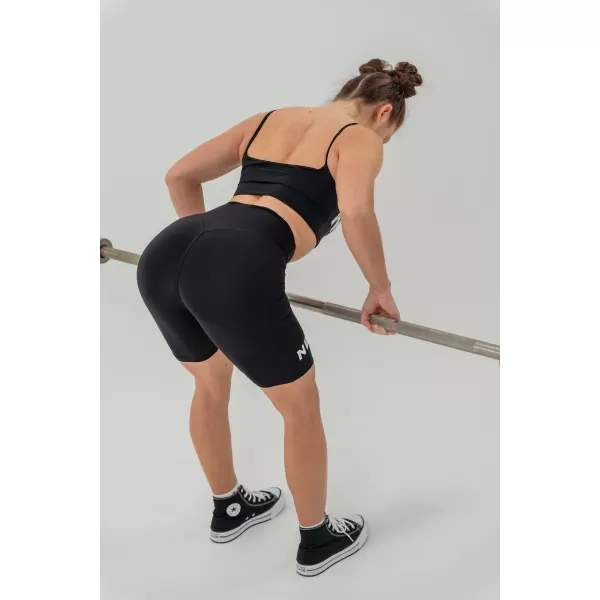  SATCHED 614 FEKETE Nebbia magas derekú 9 hüvelykes leggings rövidnadrág 