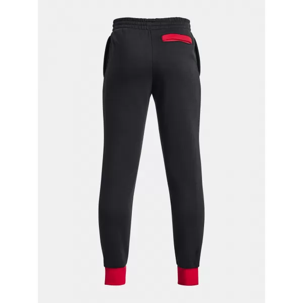  Fiú melegítőnadrág UNDER ARMOUR RIVAL FLEECE SCRIPT JGRS 1379789-001 FEKETE 