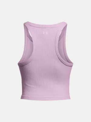 Női felső UNDER ARMOUR MERIDIAN RIB CROP TANK 1384008-543 LILA