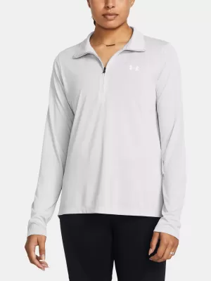 Női pulóver UNDER ARMOUR TECH 1/2 ZIP- TWIST 1384225-014 SZÜRKE