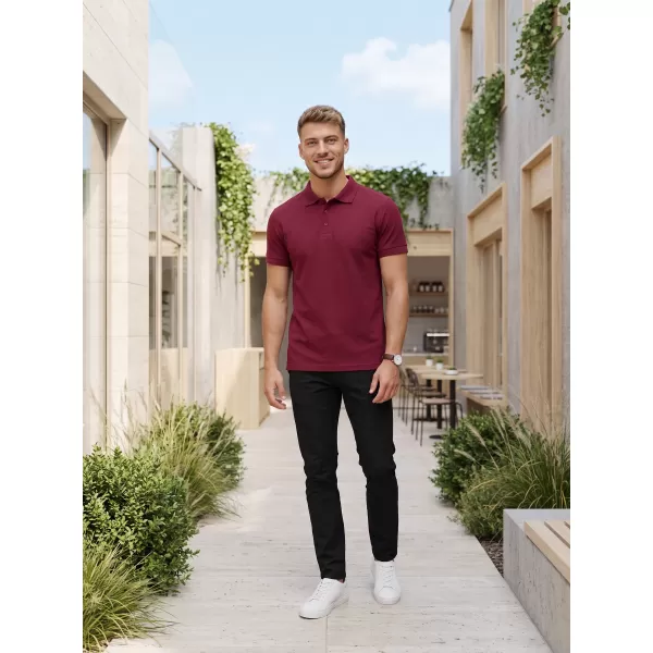  Mens t -phirt gallérral ALTISPORT NoPrint NP/ALM302 GRÁNÁT 