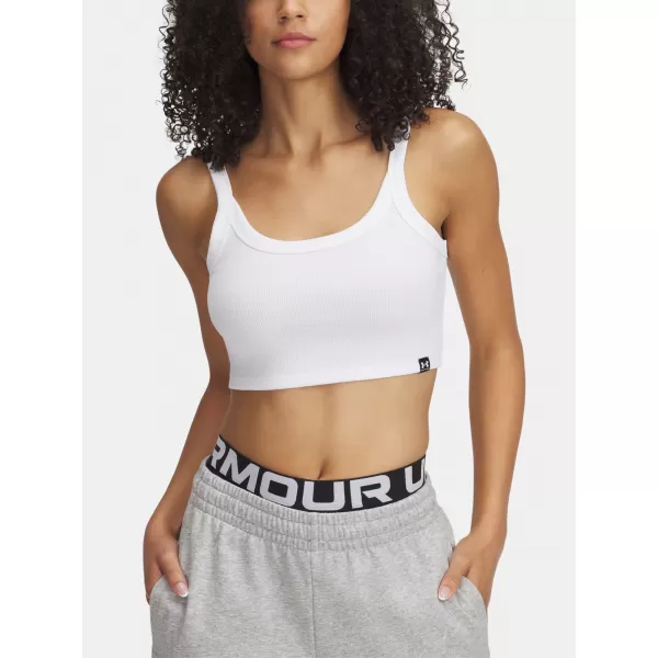  Női felső UNDER ARMOUR RIVAL RIB BABY TANK 6000265-100 FEHÉR 