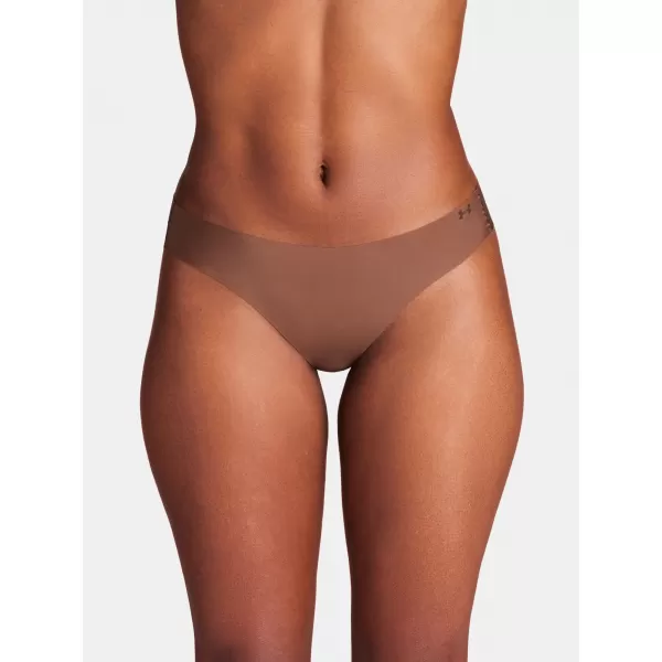  Női tanga UNDER ARMOUR PURE STRETCH NS THONG 1383893-625 BARNA 