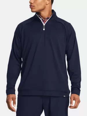 Férfi pulóver UNDER ARMOUR MIDLAYER QZ LB 1383254-410 KÉK