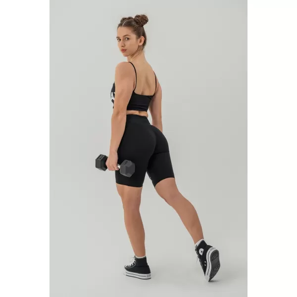  SATCHED 614 FEKETE Nebbia magas derekú 9 hüvelykes leggings rövidnadrág 