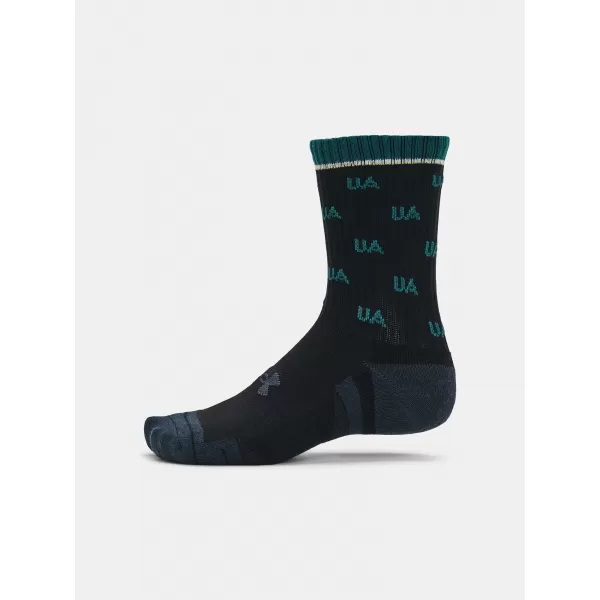  Zokni UNDER ARMOUR PERF COTTON NOV MID (2 PÁRY) 1379534-002 FEKETE 