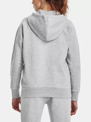 Női pulóver UNDER ARMOUR RIVAL FLEECE FZ HOODIE 1379497-012 SZÜRKE