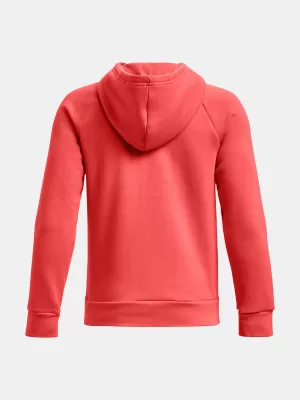 Fiú pulóver UNDER ARMOUR RIVAL FLEECE BL HOODIE 1379791-690 PIROS