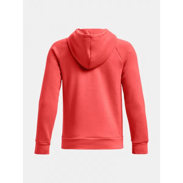  Fiú pulóver UNDER ARMOUR RIVAL FLEECE BL HOODIE 1379791-690 PIROS 