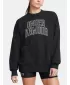 Női pulóver UNDER ARMOUR ICON HWT TERRY OS CREW 1386493-001 FEKETE