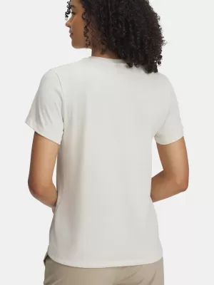 Női póló UNDER ARMOUR HWT BRANDED CORE SS 1389745-279 BARNA