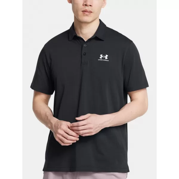  Férfi póló UNDER ARMOUR ICON POLO 1386608-001 FEKETE 