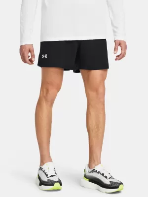 Férfi rövidnadrág UNDER ARMOUR LAUNCH 5 SHORTS 1382617-001 FEKETE