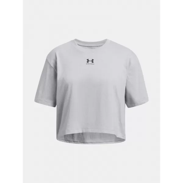  Lányos póló UNDER ARMOUR RIVAL SS 1389755-011 SZÜRKE 