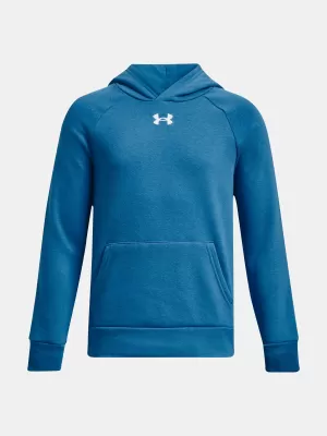 Fiú pulóver UNDER ARMOUR RIVAL FLEECE HOODIE 1379792-466 KÉK
