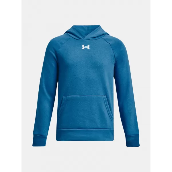  Fiú pulóver UNDER ARMOUR RIVAL FLEECE HOODIE 1379792-466 KÉK 