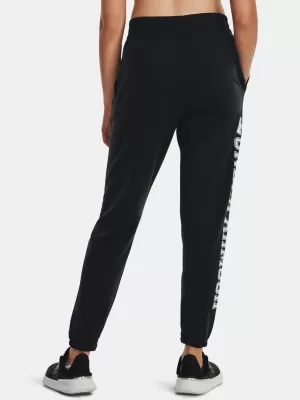 Női melegítőnadrág UNDER ARMOUR RIVAL TERRY GRAPHIC JOGR 1379437-001 FEKETE