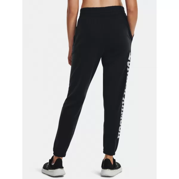  Női melegítőnadrág UNDER ARMOUR RIVAL TERRY GRAPHIC JOGR 1379437-001 FEKETE 