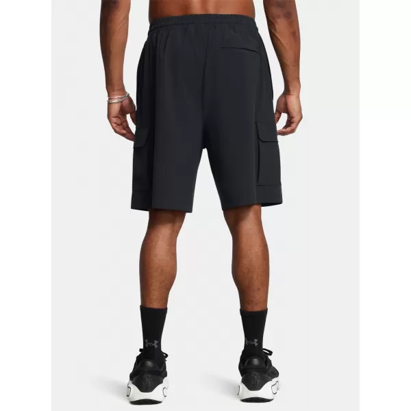  Férfi rövidnadrág UNDER ARMOUR VIBE WOVEN CARGO SHORT 1386560-001 FEKETE 