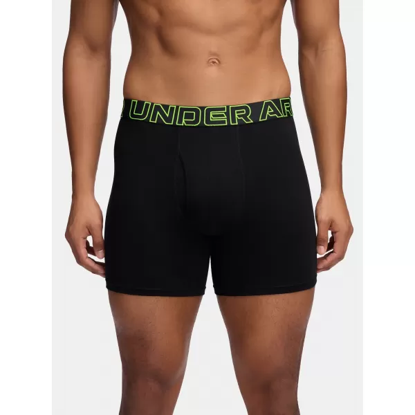  Férfi boxerek UNDER ARMOUR M PERF COTTON 6IN (3KS) 1383889-004 FEKETE 