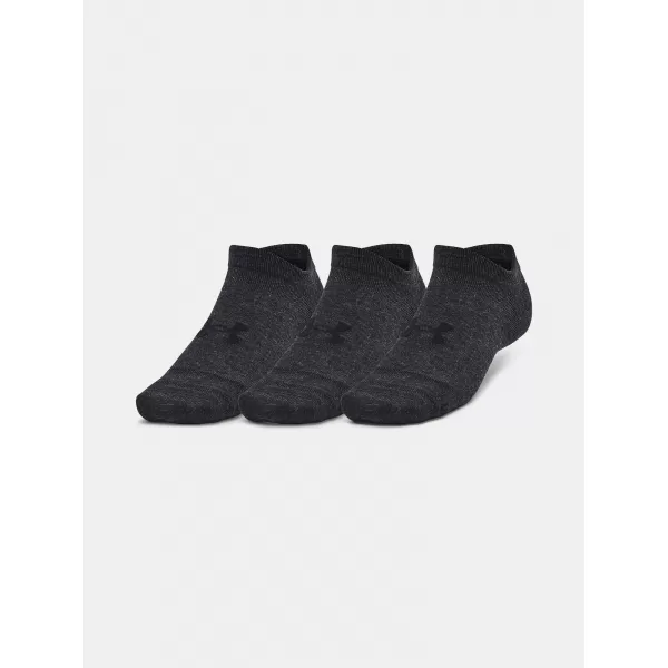  Zokni UNDER ARMOUR ESSENTIAL NO SHOW (3 PÁRY) 1382623-001 FEKETE 