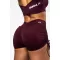 Push-up rövidnadrág fűzéssel STRONG BEAUTY 429 DARK RED Nebbia