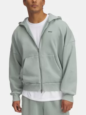 Férfi pulóver UNDER ARMOUR ICON HWT FLEECE WASH FZ 6000651-348 ZÖLD