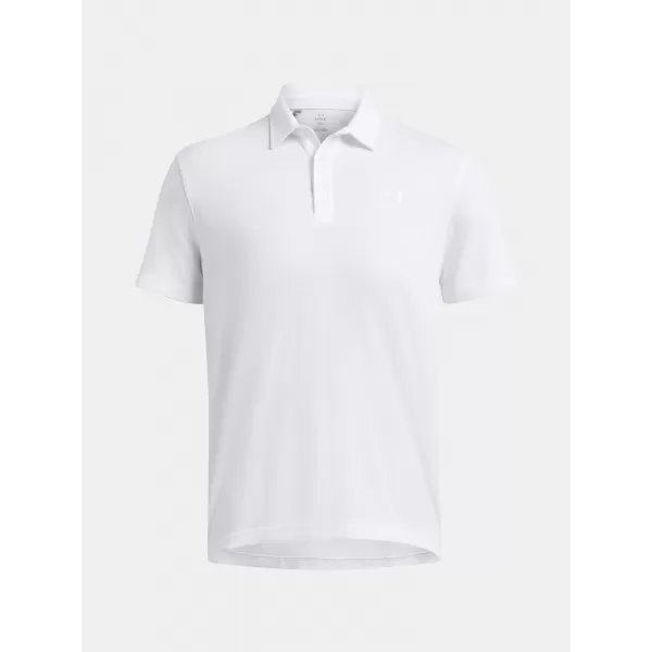  Férfi póló UNDER ARMOUR ICON POLO 1386608-100 FEHÉR 