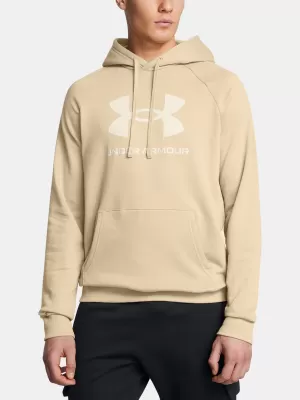 Férfi pulóver UNDER ARMOUR RIVAL FLEECE LOGO HD 1379758-299 BARNA