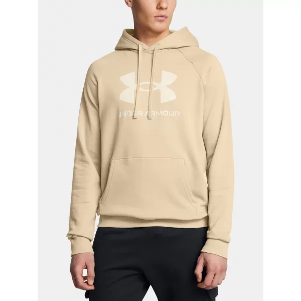  Férfi pulóver UNDER ARMOUR RIVAL FLEECE LOGO HD 1379758-299 BARNA 