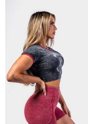 Lemosott Crop-Top-Póló GOLDEN AGE 782 BLACK Nebbia