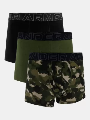 Férfi boxerek UNDER ARMOUR M PERF COTTON NOV 3IN 1383892-391 ZÖLD