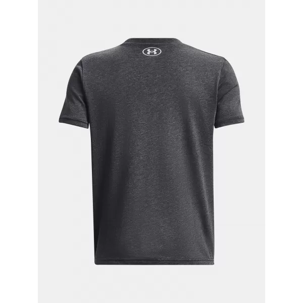  Fiú póló UNDER ARMOUR B LOGO WORDMARK SS 1380747-001 FEKETE 