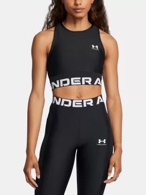Női felső UNDER ARMOUR HEATGEAR RIB TANK 1388694-001 FEKETE